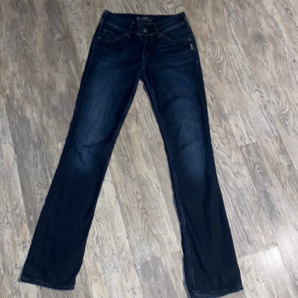 Silver jeans 26W 33L suki 17" dark bootcut jeans